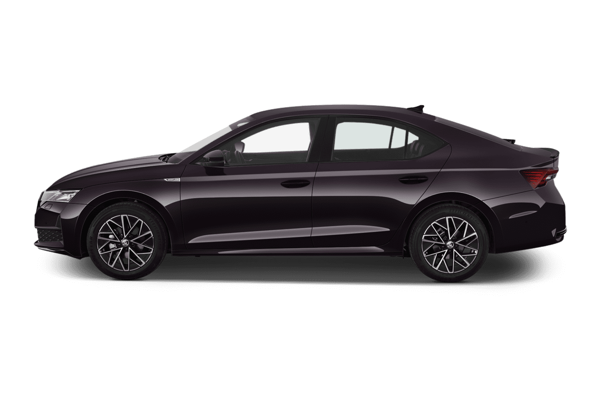 Seitenansicht eines Skoda Octavia Limousine 