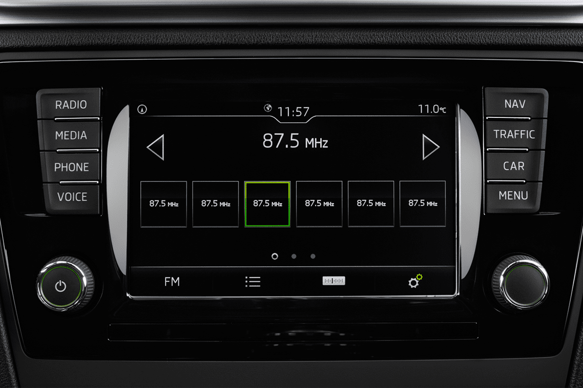 Audiosystem eines Skoda Rapid Spaceback