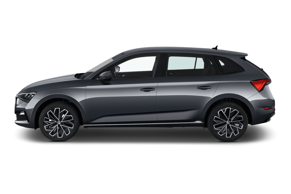 Seitenansicht eines Skoda Scala Drive