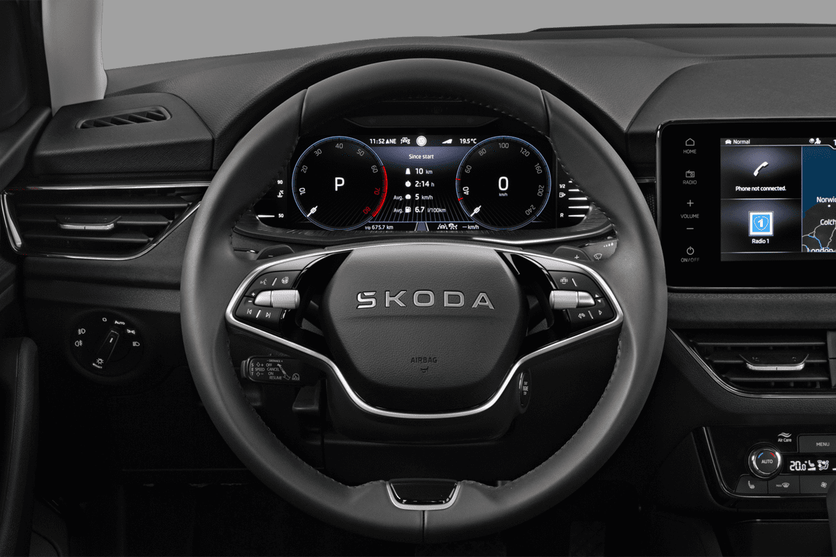 Lenkrad eines Skoda Scala