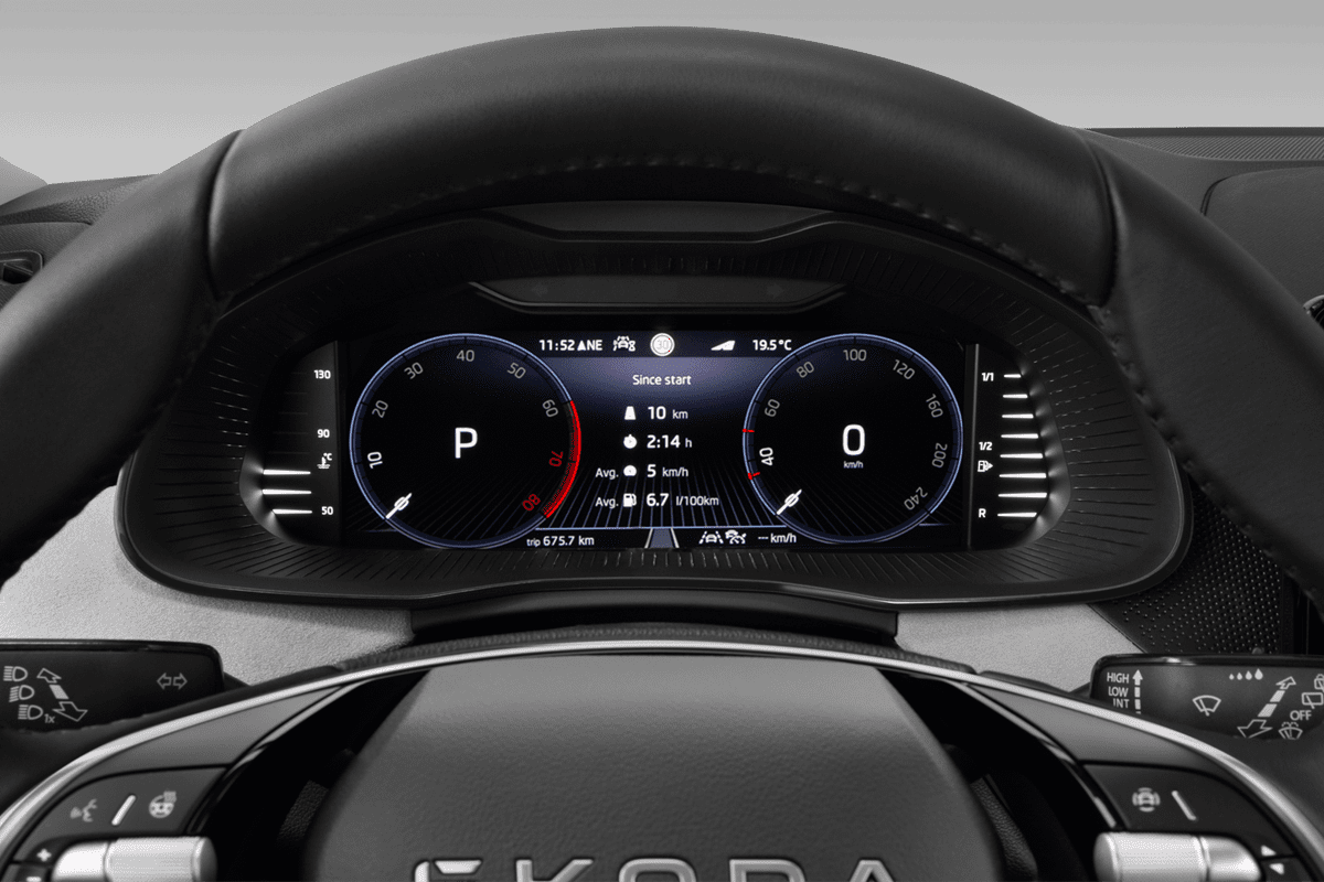 Kombiinstrument eines Skoda Scala
