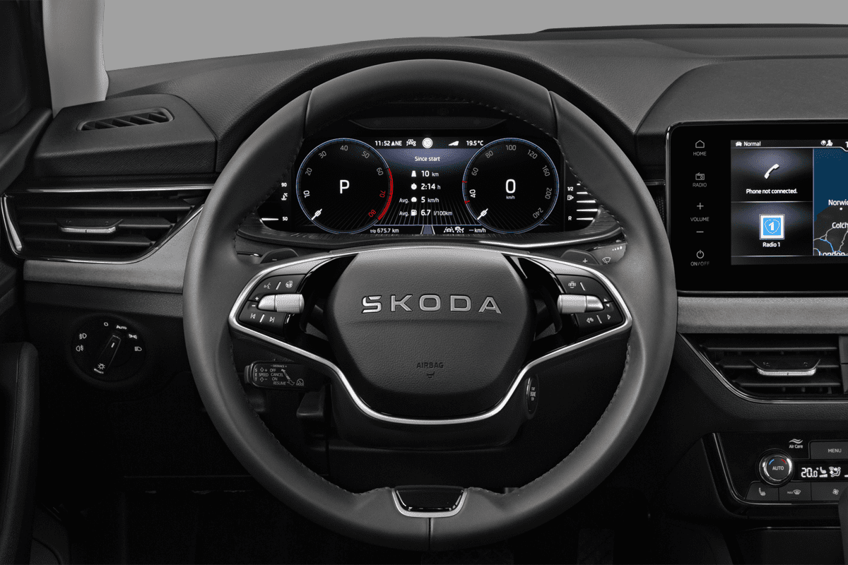 Lenkrad eines Skoda Scala
