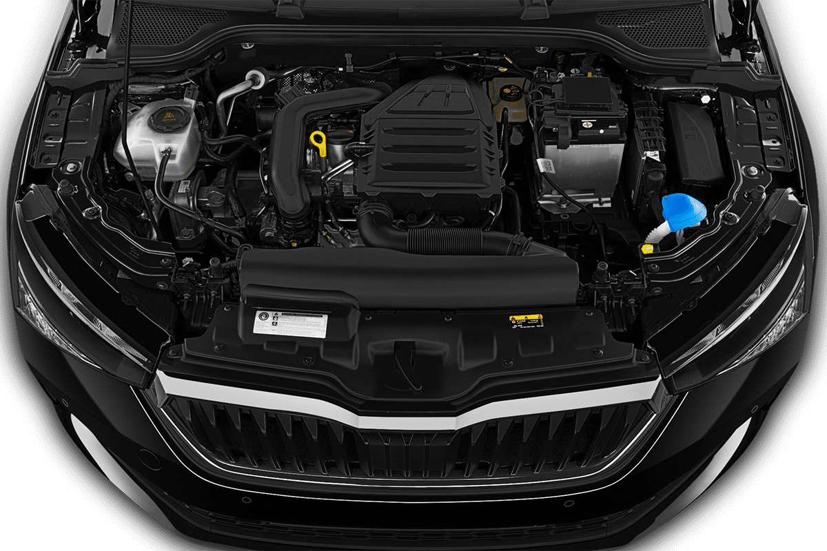 Motorraum eines Skoda Scala Cool Plus