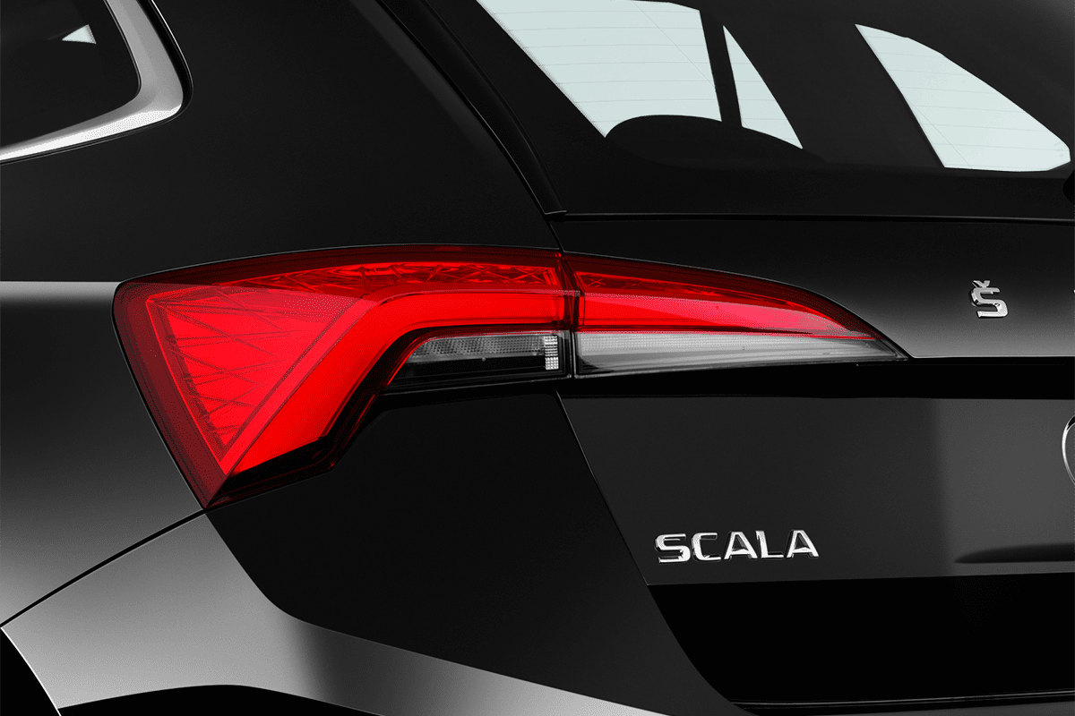 Heckleuchten eines Skoda Scala Cool Plus