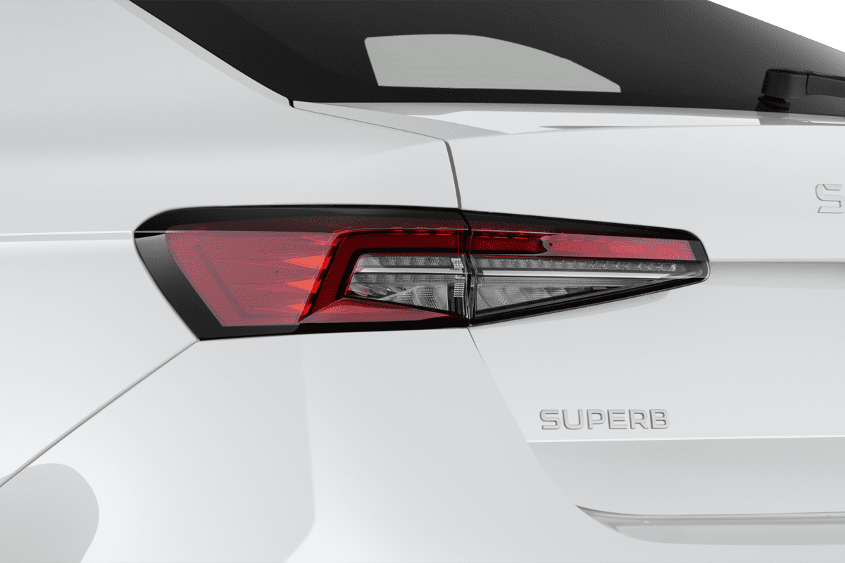 Heckleuchten eines Skoda Superb