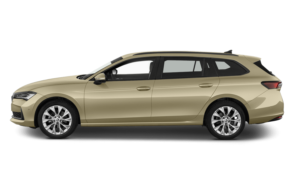 Seitenansicht eines Skoda Superb Combi