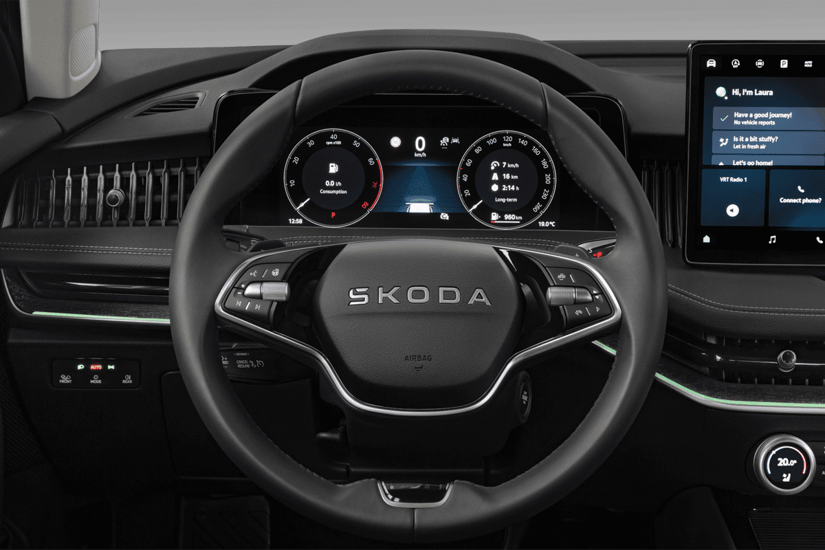 Lenkrad eines Skoda Superb Combi