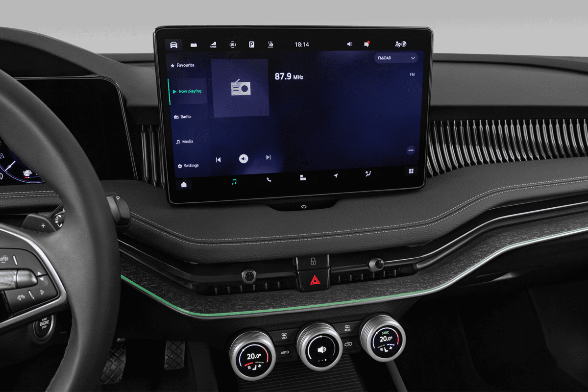 Audiosystem eines Skoda Superb Combi iV 