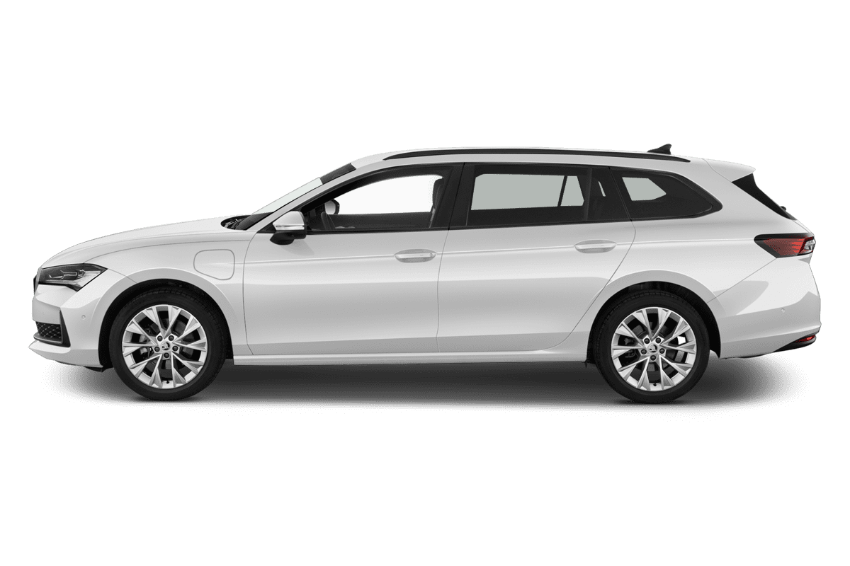 Seitenansicht eines Skoda Superb Combi