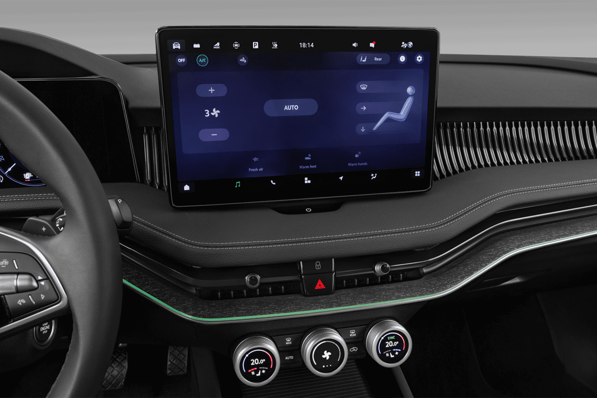 Klimasteuerung eines Skoda Superb Combi