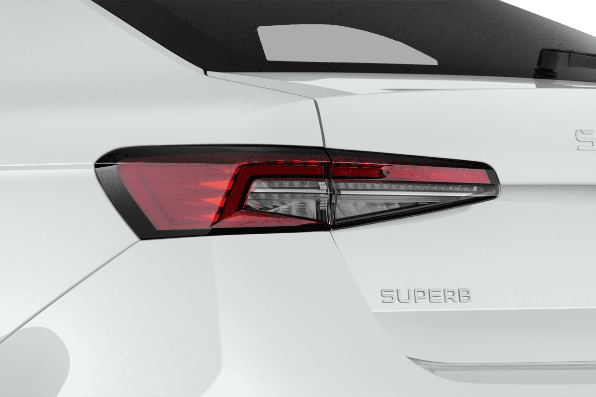 Heckleuchten eines Skoda Superb 