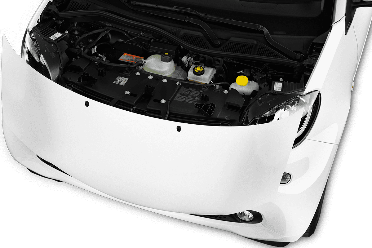 Motorraum eines Smart fortwo coupé