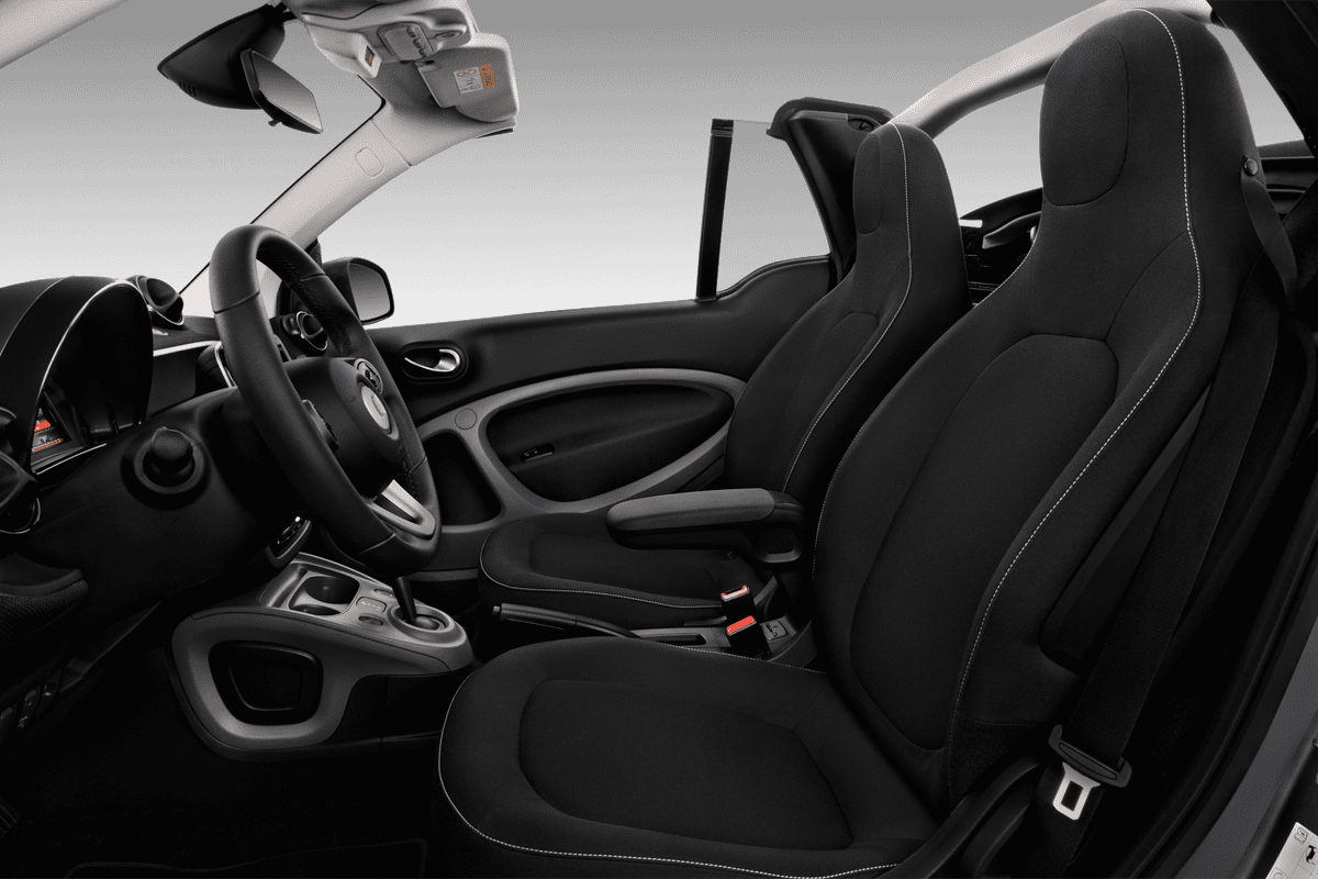 Vordersitze eines Smart fortwo coupé