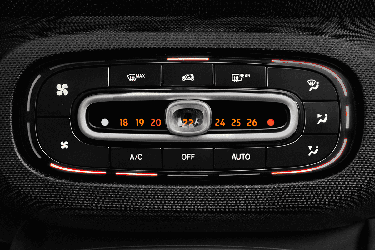 Klimasteuerung eines Smart fortwo coupé