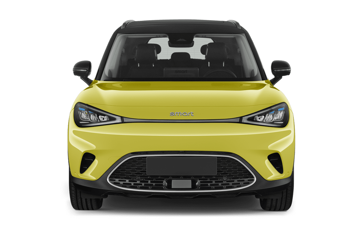Frontansicht eines Smart #1, freigestellt