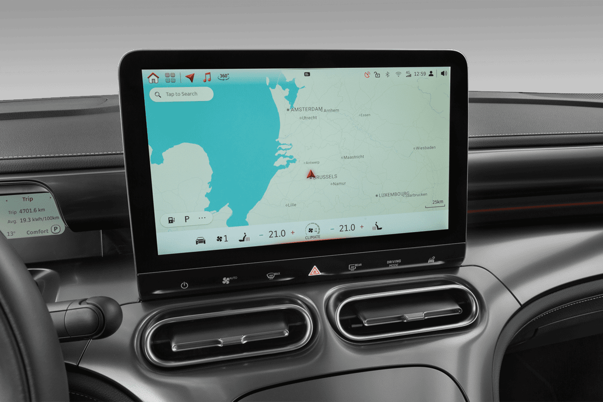 Mittelkonsole eines Smart #1