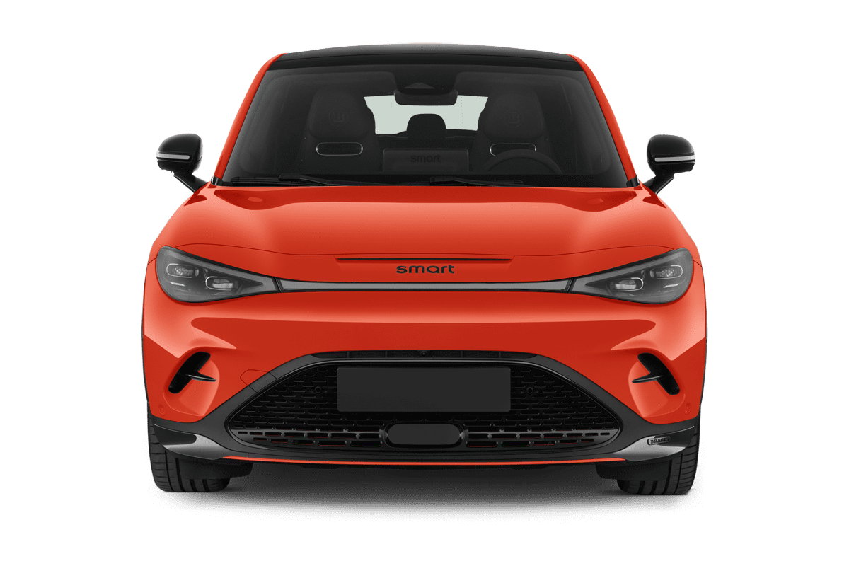 Frontansicht eines Smart #3, freigestellt