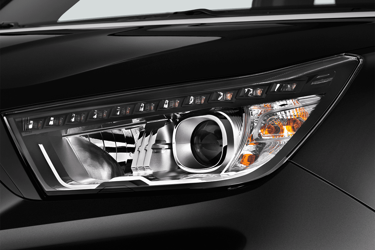 Frontscheinwerfer eines Ssangyong XLV