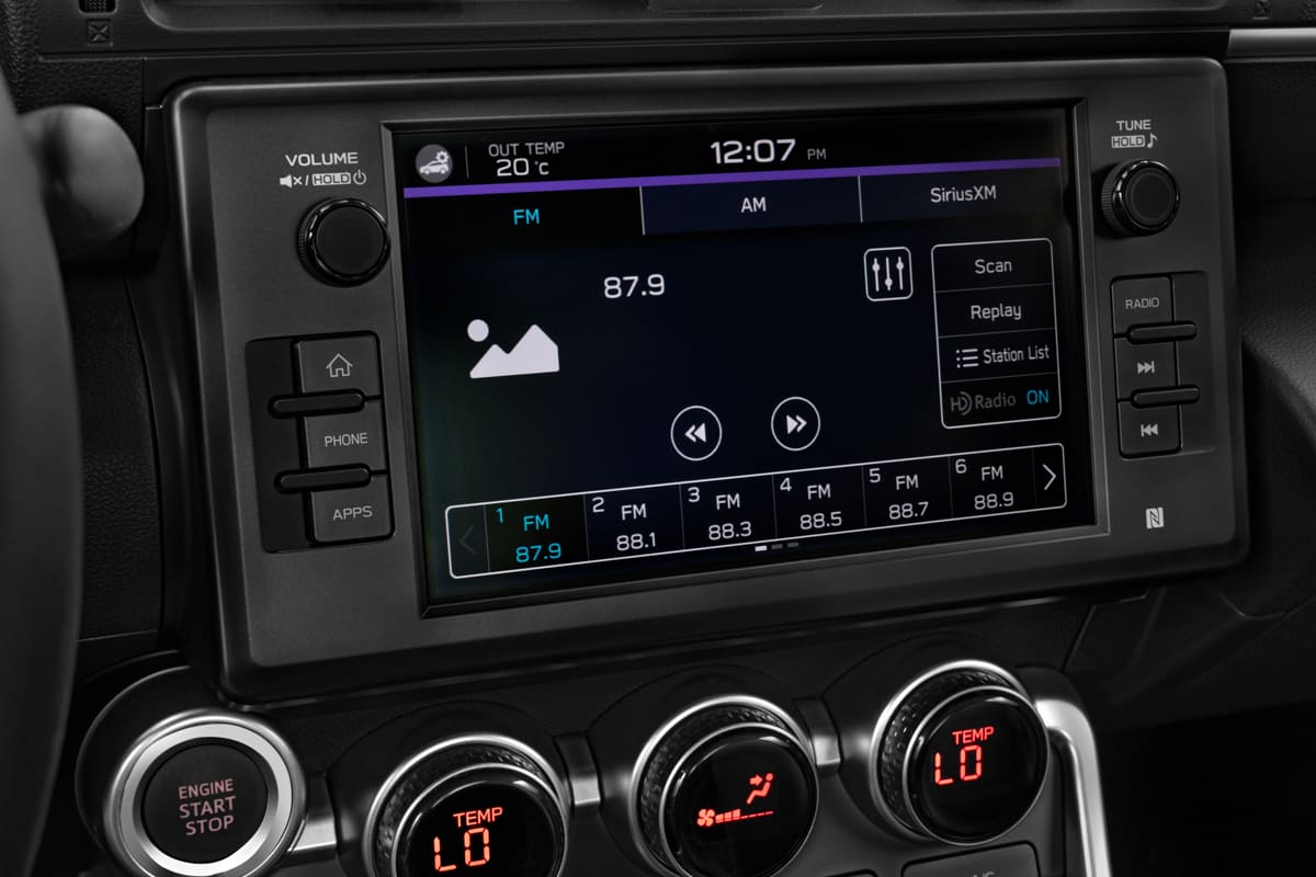 Audiosystem eines Subaru BRZ
