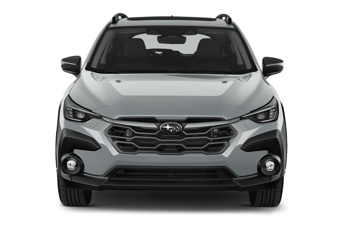 Frontansicht eines Subaru Crosstrek, freigestellt