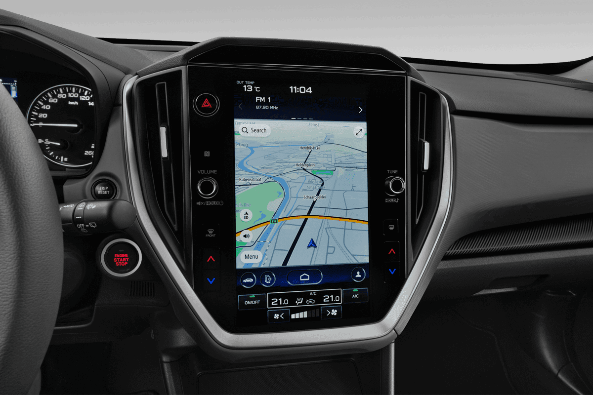 Mittelkonsole eines Subaru Crosstrek