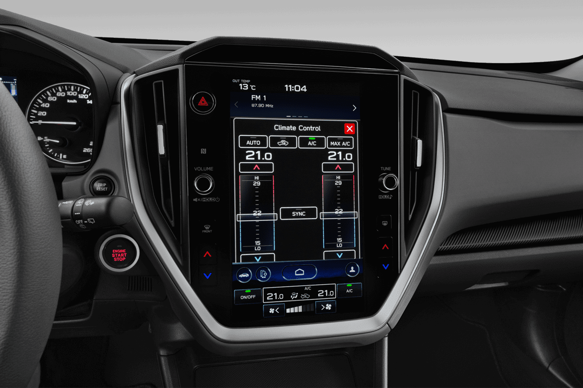 Klimasteuerung eines Subaru Crosstrek