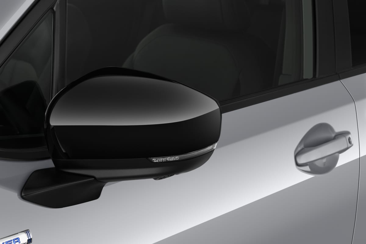 Rückspiegel eines Subaru Forester 