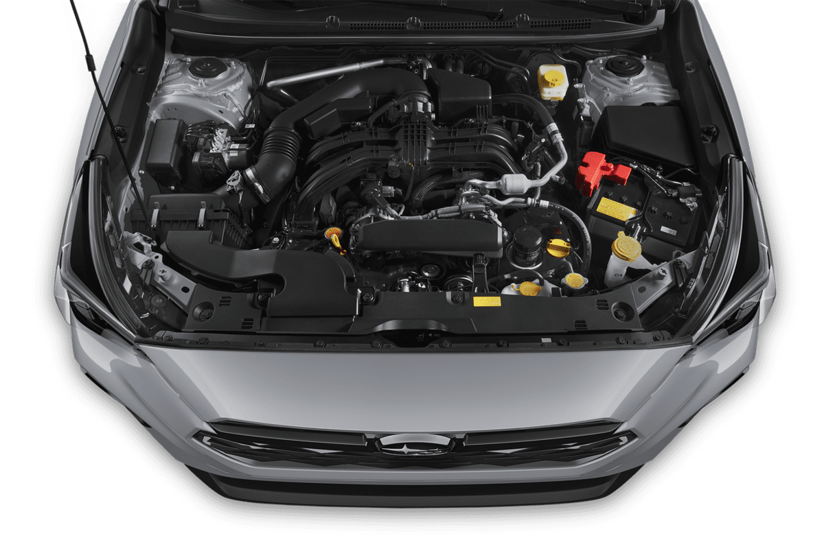 Motorraum eines Subaru Impreza