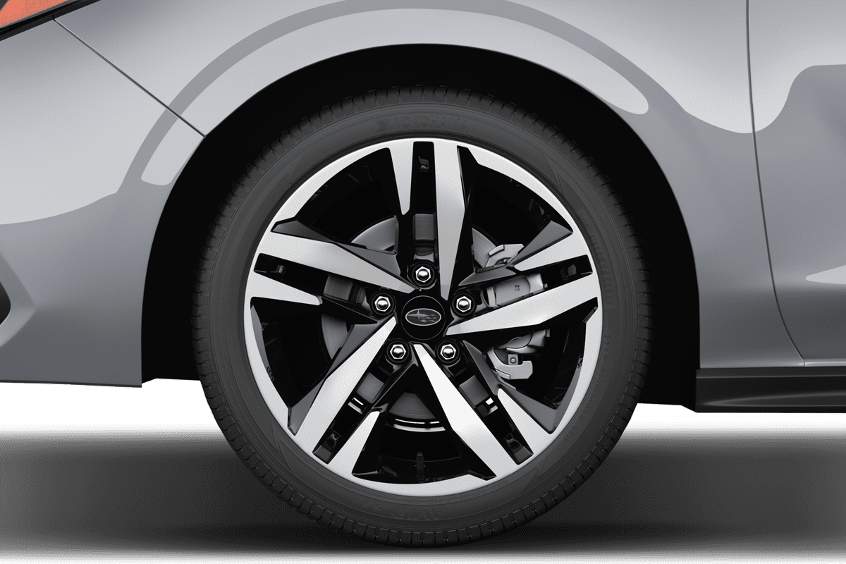 Radkappe oder Felge eines Subaru Impreza