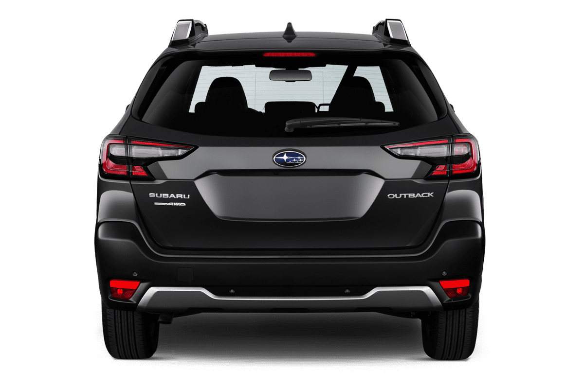 Heckansicht eines Subaru Outback