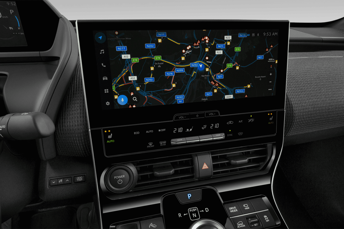 Mittelkonsole eines Subaru Solterra