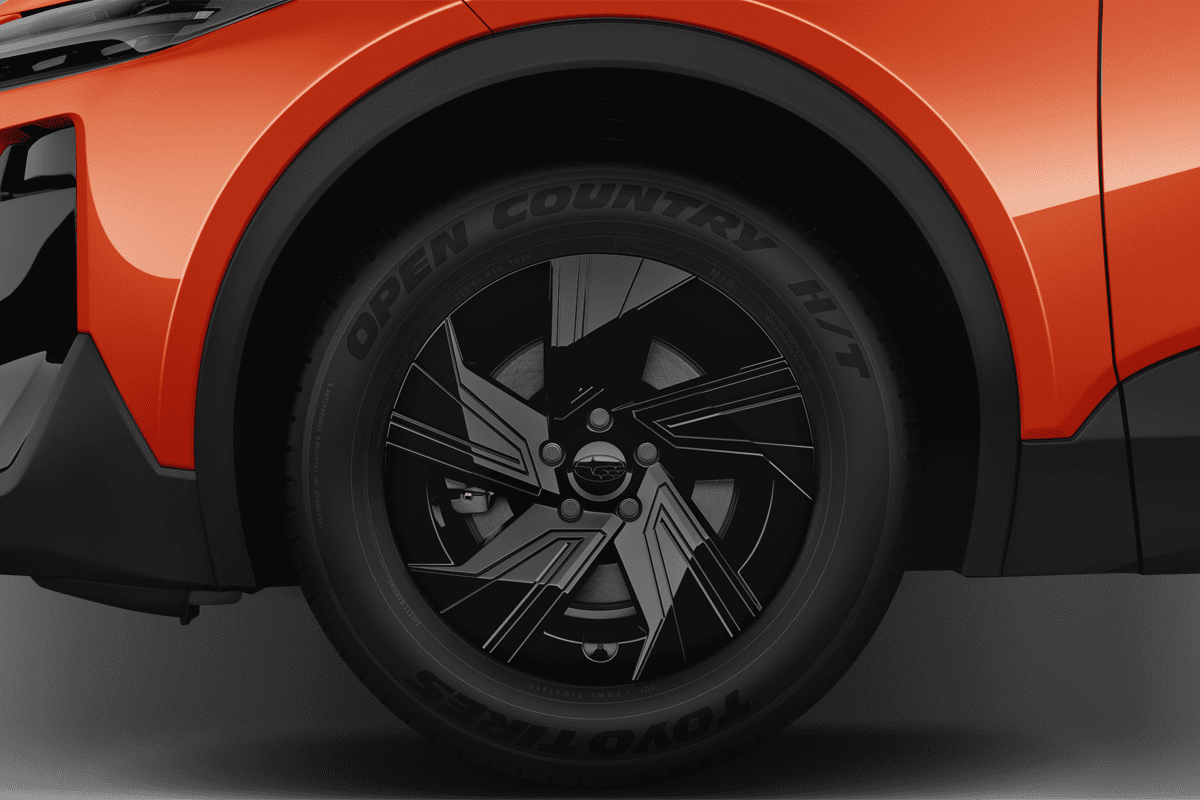 Radkappe oder Felge eines Subaru Uncharted (neues Modell)