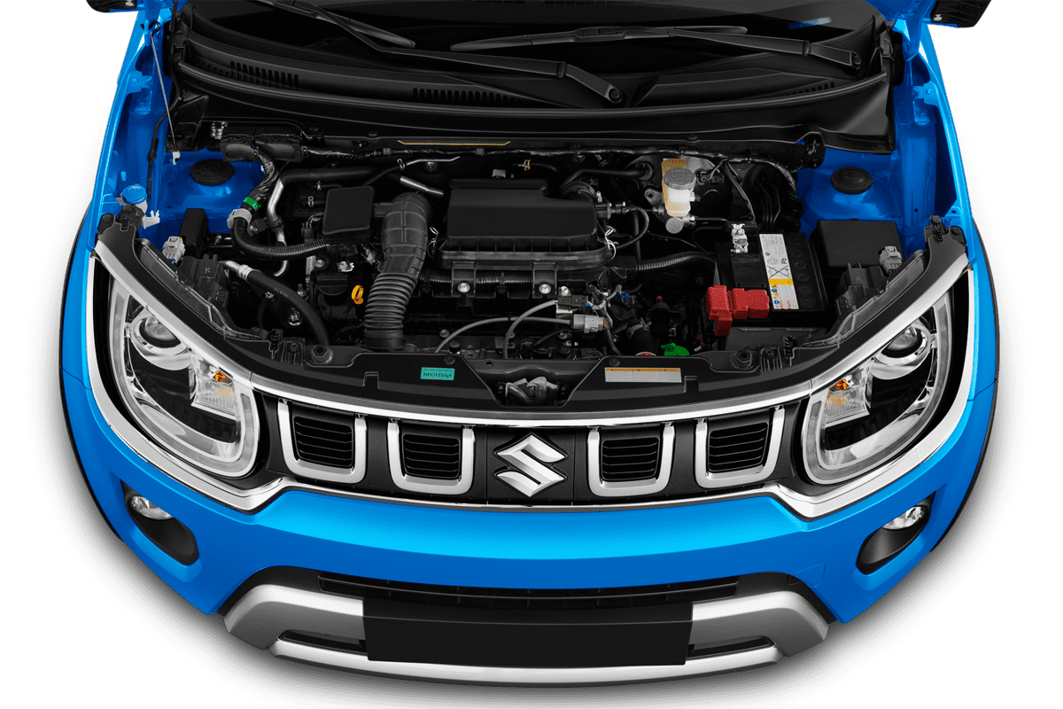 Motorraum eines Suzuki Ignis Hybrid