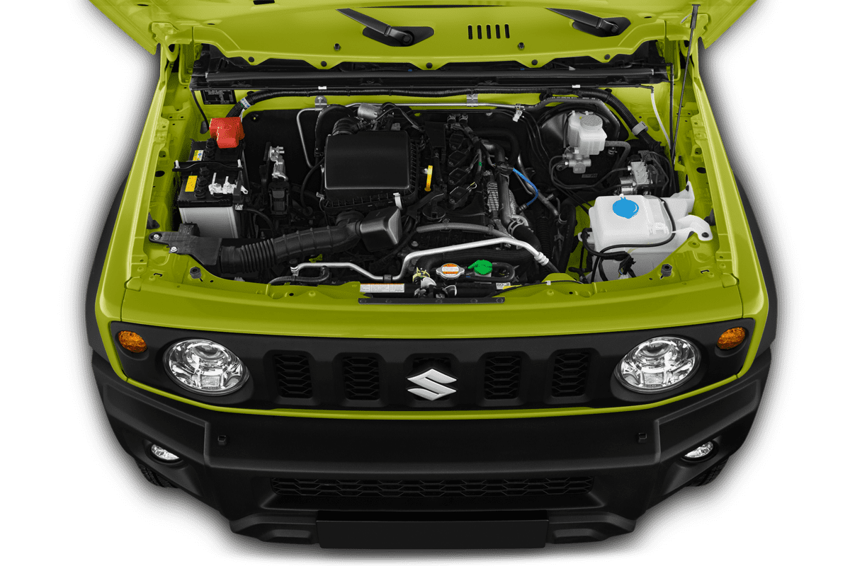 Motorraum eines Suzuki Jimny