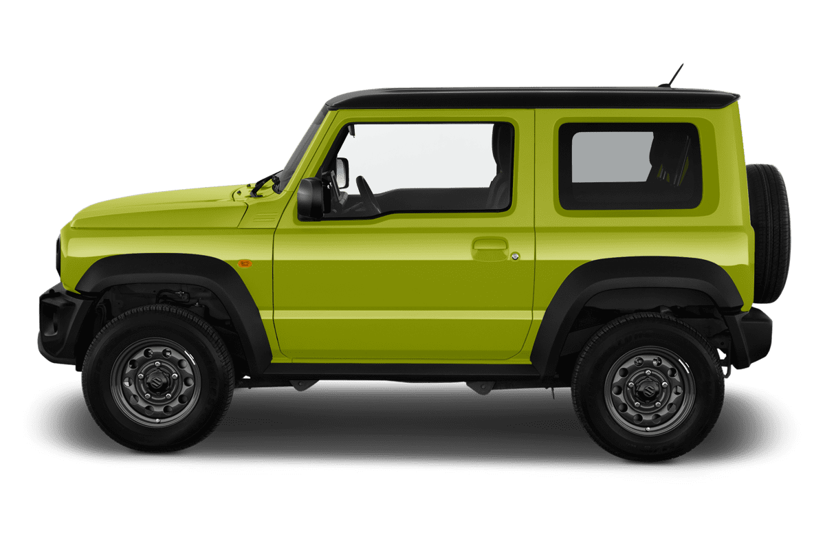 Seitenansicht eines Suzuki Jimny