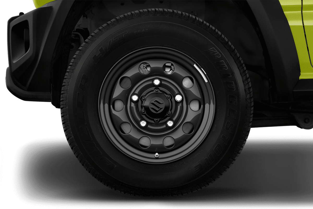 Radkappe oder Felge eines Suzuki Jimny