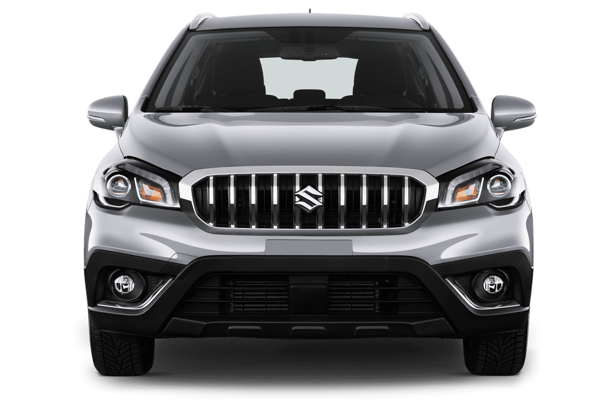 Frontansicht eines Suzuki SX4 S-CROSS, freigestellt