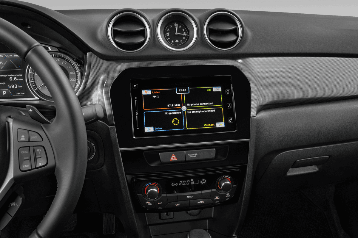 Mittelkonsole eines Suzuki eVitara (neues Modell)