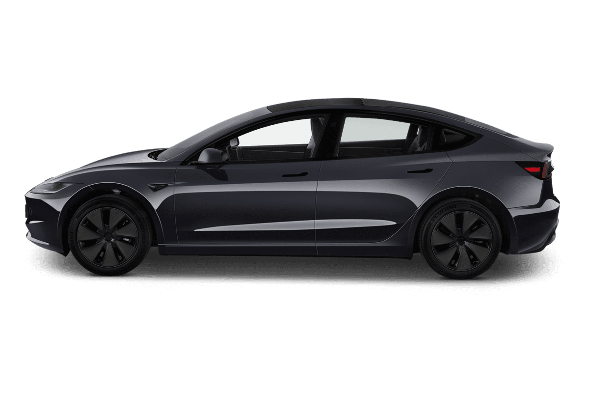 Seitenansicht eines Tesla Model 3