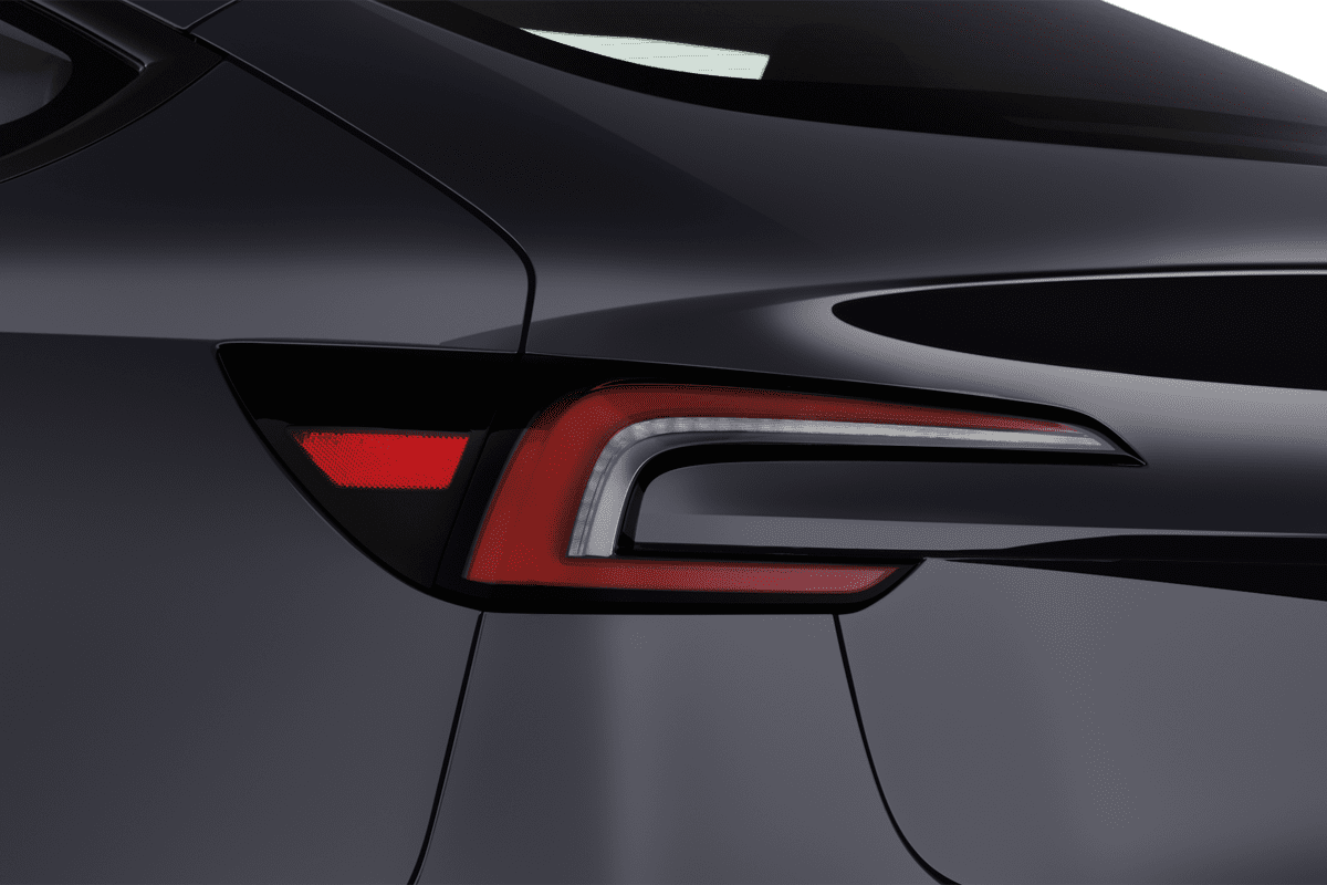 Heckleuchten eines Tesla Model 3 (KI-generiert)
