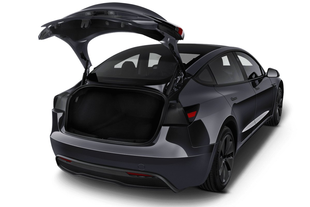 Kofferraum eines Tesla Model 3 (KI-generiert)