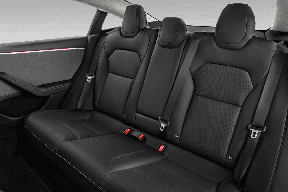 Rücksitzbank eines Tesla Model 3