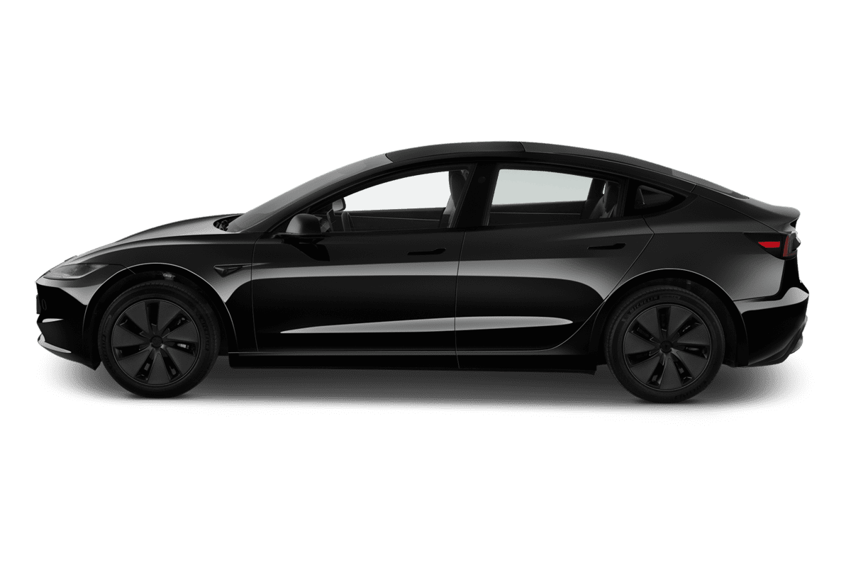 Seitenansicht eines Tesla Model 3