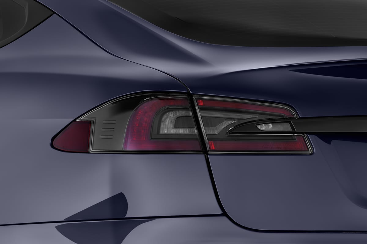 Heckleuchten eines Tesla Model S