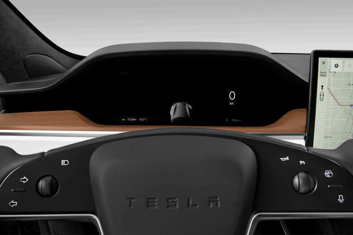 Kombiinstrument eines Tesla Model S
