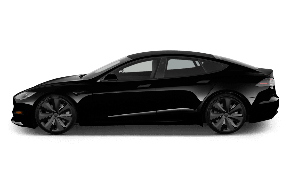 Seitenansicht eines Tesla Model S