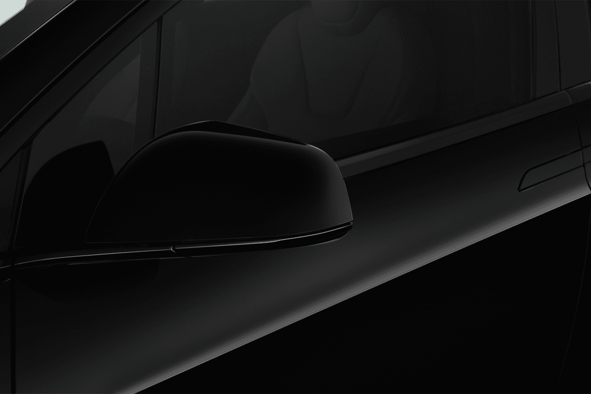 Rückspiegel eines Tesla Model X