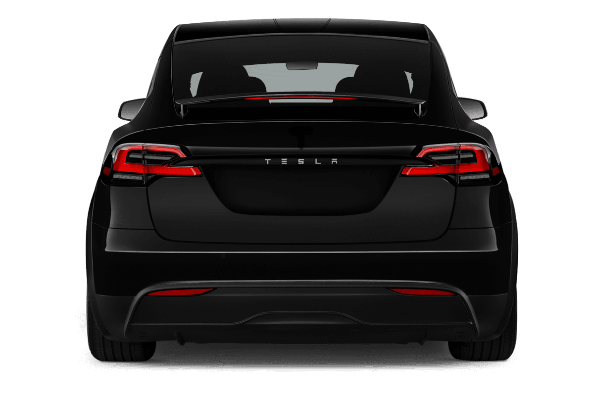 Heckansicht eines Tesla Model X
