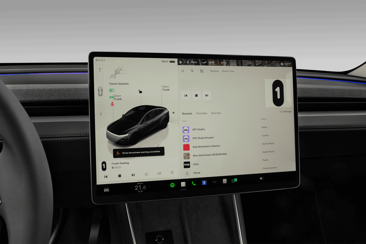 Audiosystem eines Tesla Model Y