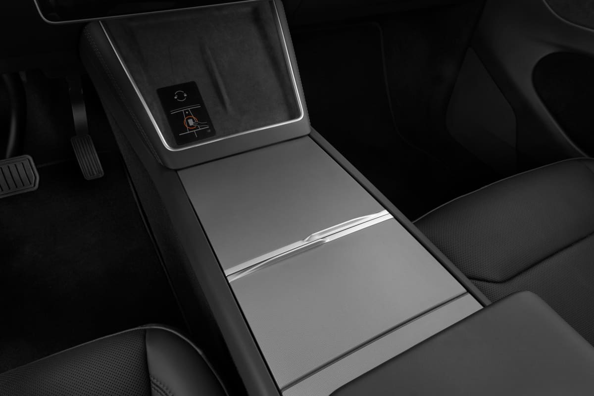 Schaltknüppel eines Tesla Model Y